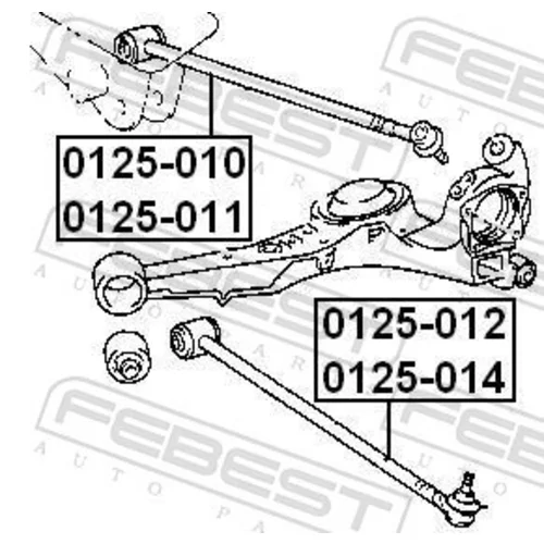 Rameno zavesenia kolies FEBEST 0125-010 - obr. 1