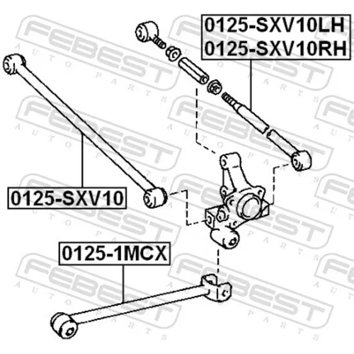 Rameno zavesenia kolies FEBEST 0125-SXV10RH - obr. 1