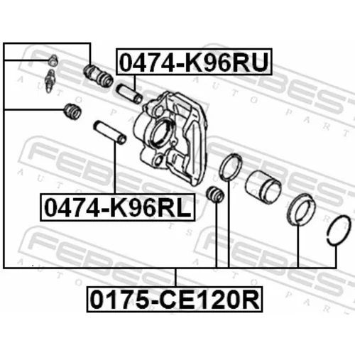 Opravná sada brzdového strmeňa FEBEST 0175-CE120R - obr. 1