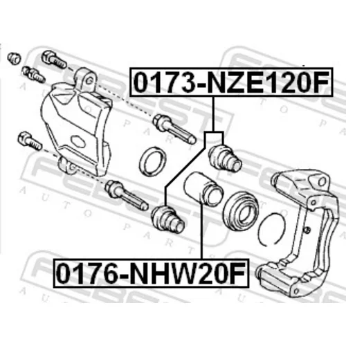 Piest brzdového strmeňa FEBEST 0176-NHW20F - obr. 1