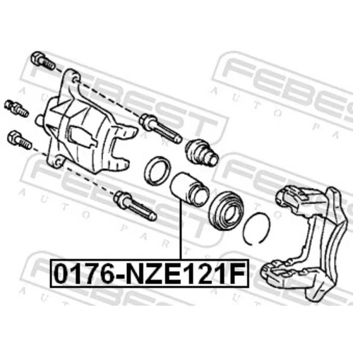 Piest brzdového strmeňa FEBEST 0176-NZE121F - obr. 1