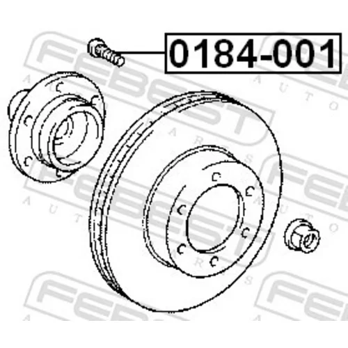 Čap kolesa FEBEST 0184-001 - obr. 1