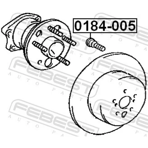 Čap kolesa FEBEST 0184-005 - obr. 1