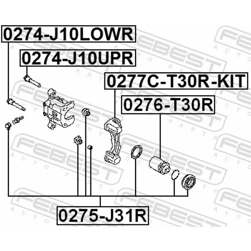 Piest brzdového strmeňa FEBEST 0276-T30R - obr. 1