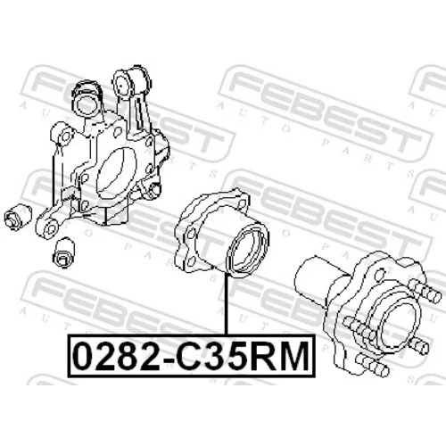 Náboj kolesa 0282-C35RM /FEBEST/ - obr. 1