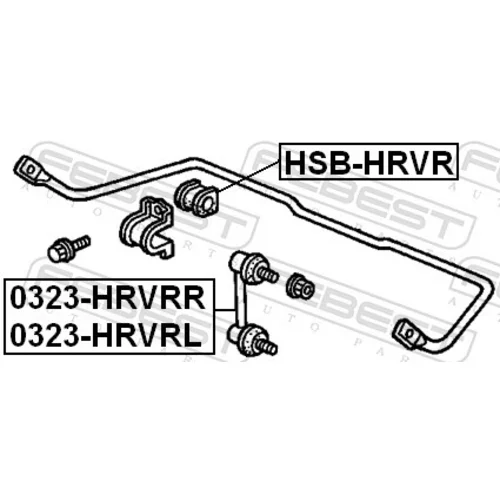 Tyč/Vzpera stabilizátora FEBEST 0323-HRVRL - obr. 1