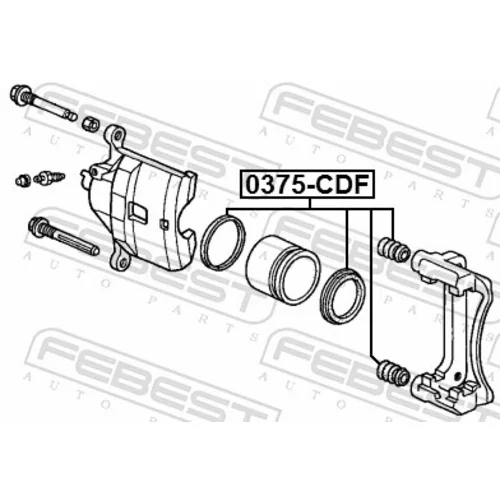 Opravná sada brzdového strmeňa FEBEST 0375-CDF - obr. 1