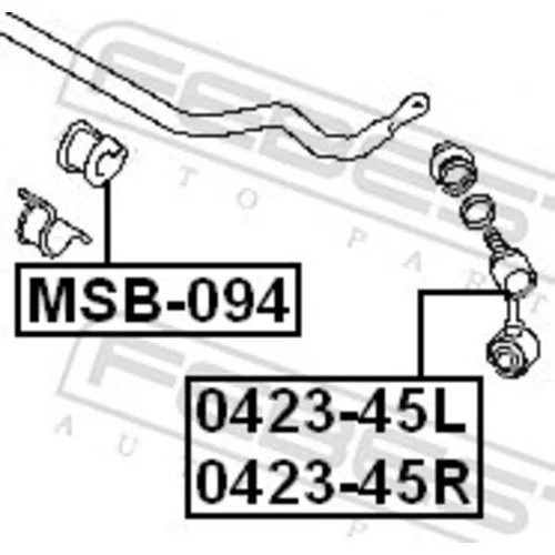 Tyč/Vzpera stabilizátora FEBEST 0423-45R - obr. 1