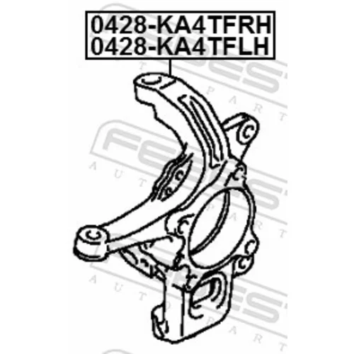 Čap nápravy zavesenia kolies FEBEST 0428-KA4TFLH - obr. 1