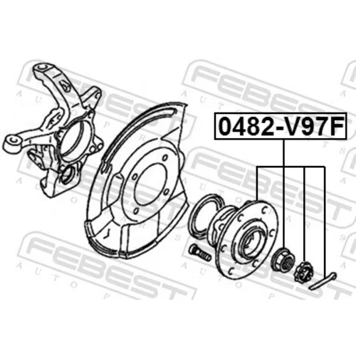 Náboj kolesa FEBEST 0482-V97F - obr. 1