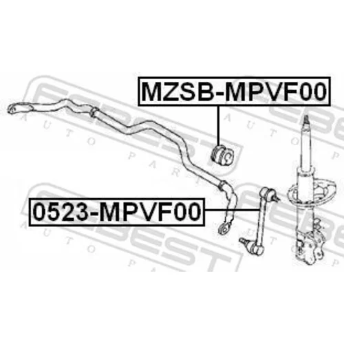 Tyč/Vzpera stabilizátora FEBEST 0523-MPVF00 - obr. 1