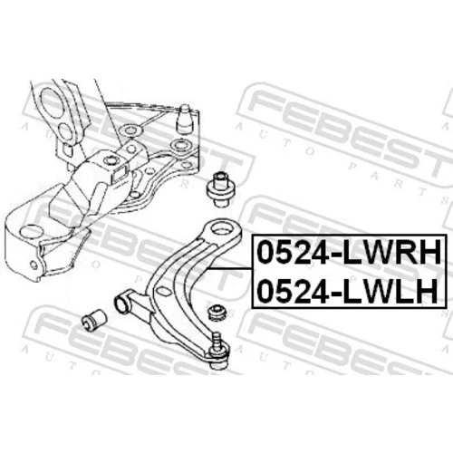 Rameno zavesenia kolies FEBEST 0524-LWLH - obr. 1