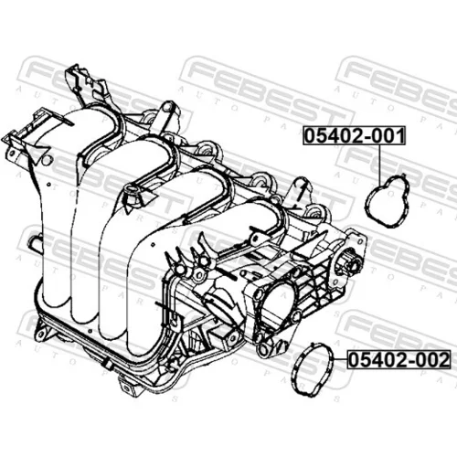 Tesnenie kolena sac. potrubia FEBEST 05402-001 - obr. 1