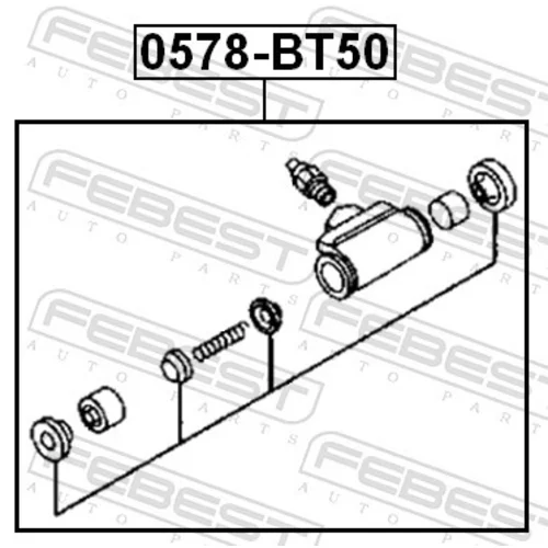 Brzdový valček kolesa FEBEST 0578-BT50 - obr. 1