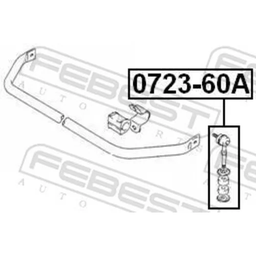 Tyč/Vzpera stabilizátora FEBEST 0723-60A - obr. 1