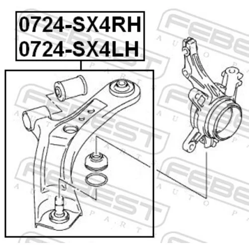 Rameno zavesenia kolies FEBEST 0724-SX4RH - obr. 1