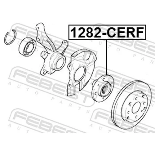 Náboj kolesa FEBEST 1282-CERF - obr. 1