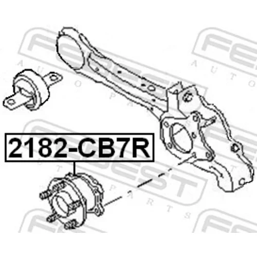 Náboj kolesa FEBEST 2182-CB7R - obr. 1