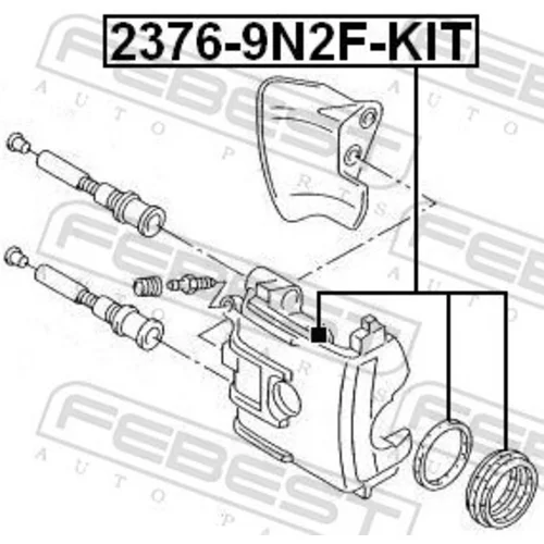 Opravná sada brzdového strmeňa FEBEST 2376-9N2F-KIT - obr. 1