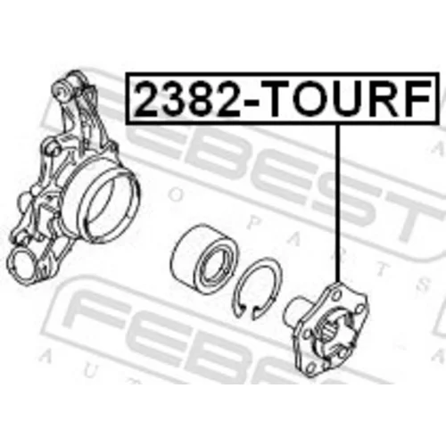 Náboj kolesa 2382-TOURF /FEBEST/ - obr. 1