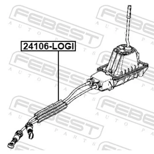 Lanko ručnej prevodovky FEBEST 24106-LOGI - obr. 1