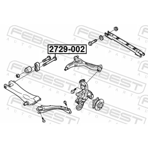 Skrutka pre nastavenie odklonu kolesa FEBEST 2729-002 - obr. 1