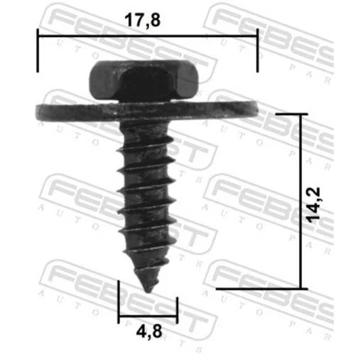 Motor-/Spodny ochranny kryt FEBEST 88570-175 - obr. 1