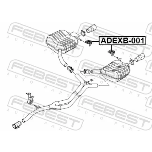 Doraz tlmiča výfuku FEBEST ADEXB-001 - obr. 1