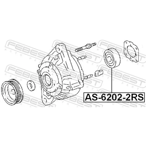 Ložisko FEBEST AS-6202-2RS - obr. 1