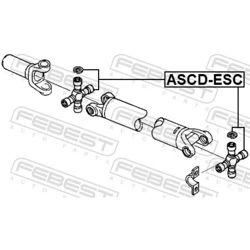 Kĺb pozdĺžneho hriadeľa FEBEST ASCD-ESC - obr. 1