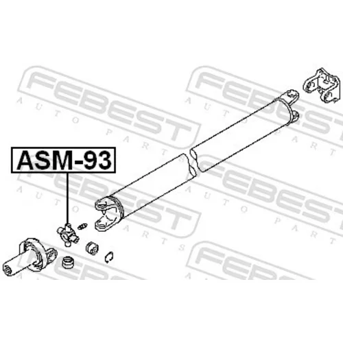 K?b, k?bový hriade? ASM-93 /FEBEST/ - obr. 1