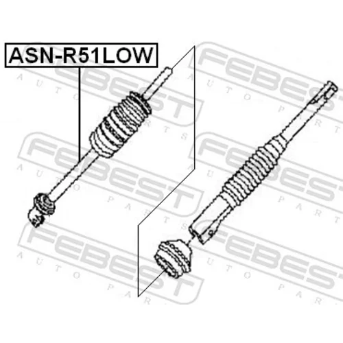 Hriadeľ riadenia FEBEST ASN-R51LOW - obr. 1