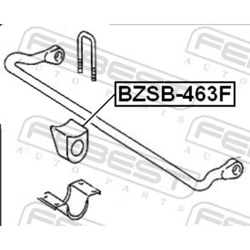 Uloženie priečneho stabilizátora FEBEST BZSB-463F - obr. 1