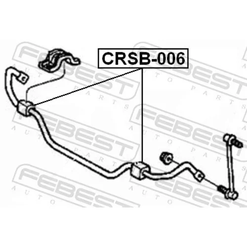 Uloženie priečneho stabilizátora FEBEST CRSB-006 - obr. 1