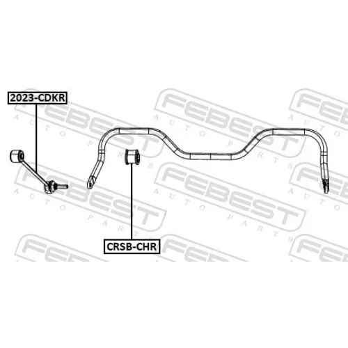 Uloženie priečneho stabilizátora FEBEST CRSB-CHR - obr. 1