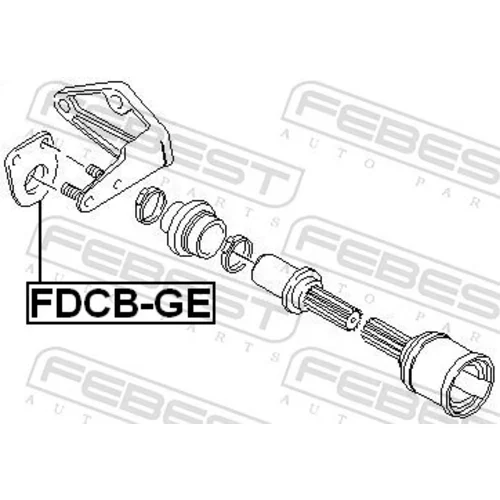 Ložisko hnacieho hriadeľa FEBEST FDCB-GE - obr. 1