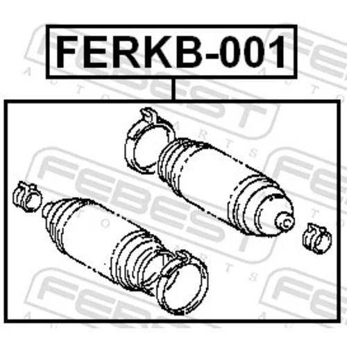 Manžeta riadenia FEBEST FERKB-001 - obr. 1