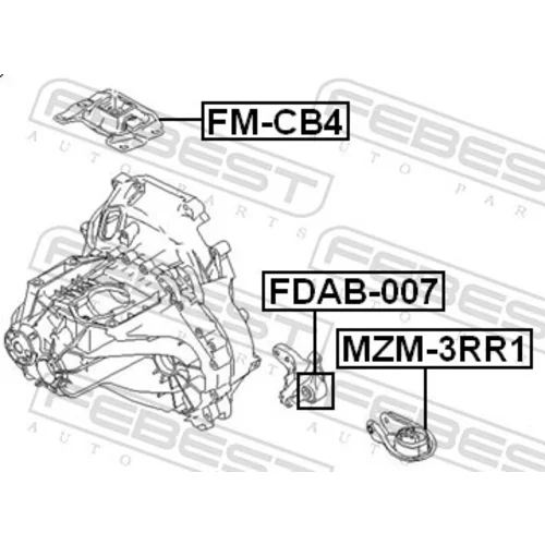 Uloženie motora FEBEST FM-CB4 - obr. 1