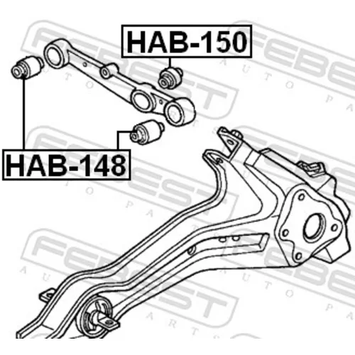 Uloženie riadenia FEBEST HAB-148 - obr. 1