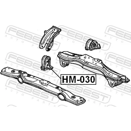 Uloženie motora FEBEST HM-030 - obr. 1