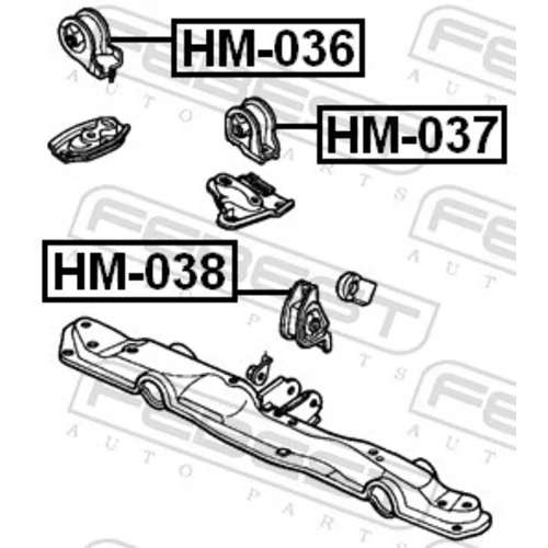 Uloženie motora FEBEST HM-038 - obr. 1