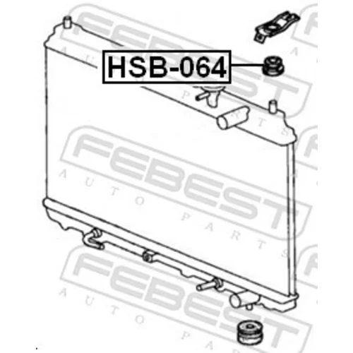 Uloženie chladiča FEBEST HSB-064 - obr. 1