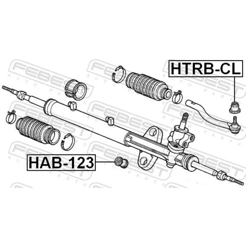 Opravná sada hlavy priečneho tiahla riadenia FEBEST HTRB-CL - obr. 1