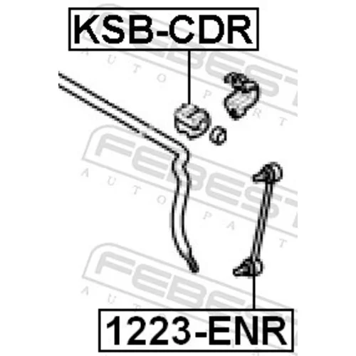 Uloženie priečneho stabilizátora FEBEST KSB-CDR - obr. 1