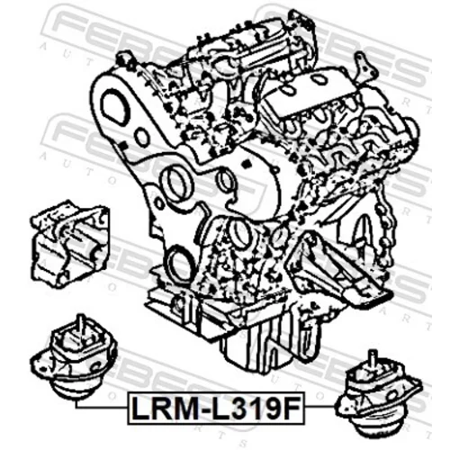 Uloženie motora FEBEST LRM-L319F - obr. 1