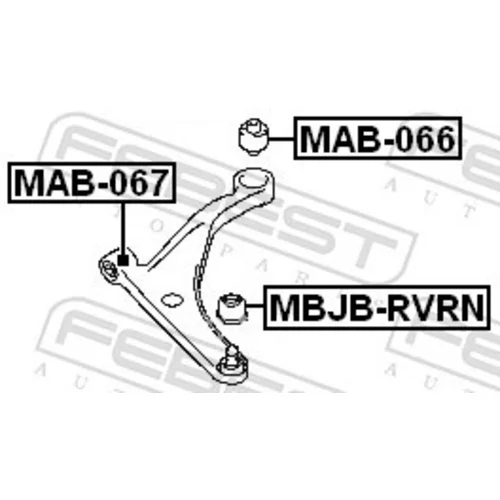 Uloženie riadenia FEBEST MAB-066 - obr. 1