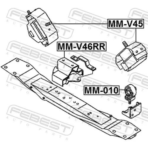 Uloženie motora FEBEST MM-V46RR - obr. 1