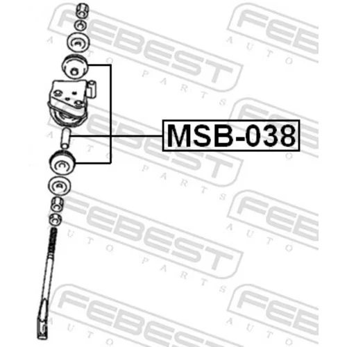 Uloženie riadenia FEBEST MSB-038 - obr. 1