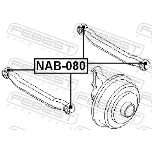 Uloženie riadenia FEBEST NAB-080 - obr. 1