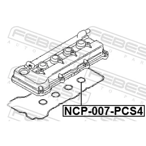 Tesnenie veka hlavy valcov FEBEST NCP-007-PCS4 - obr. 1